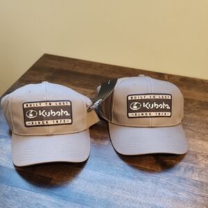 Kubota Gray Baseball Caps
